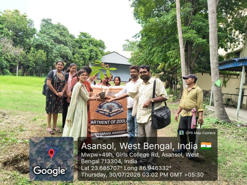 Sapling Distribution Programme jointly organized by the Nature Club and NSS
