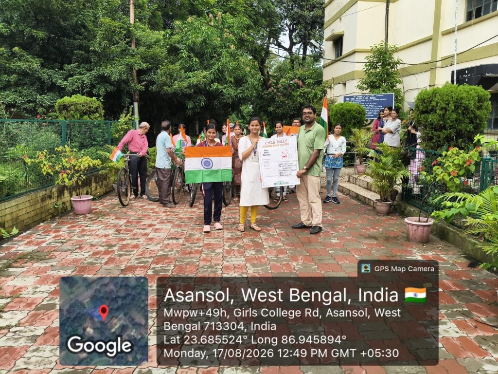 Cycle Rally (as a part of HAR GHAR TIRANGA) organized by NATURE CLUB ON 17.08.26